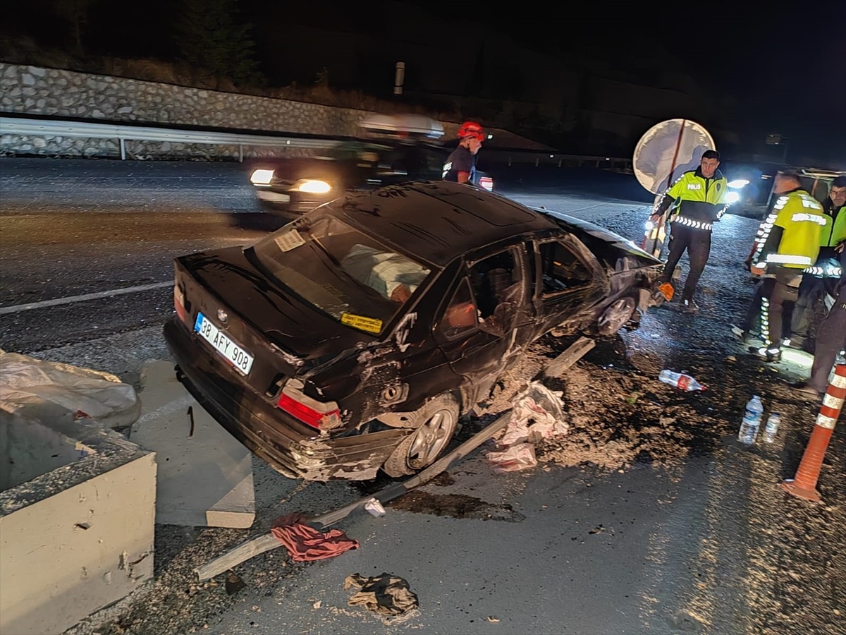 Amasya\'da trafik kazası: 1 kişi yaralandı