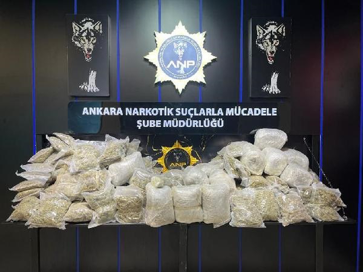 Ankara\'da 90 Kilogram Uyuşturucu Ele Geçirildi