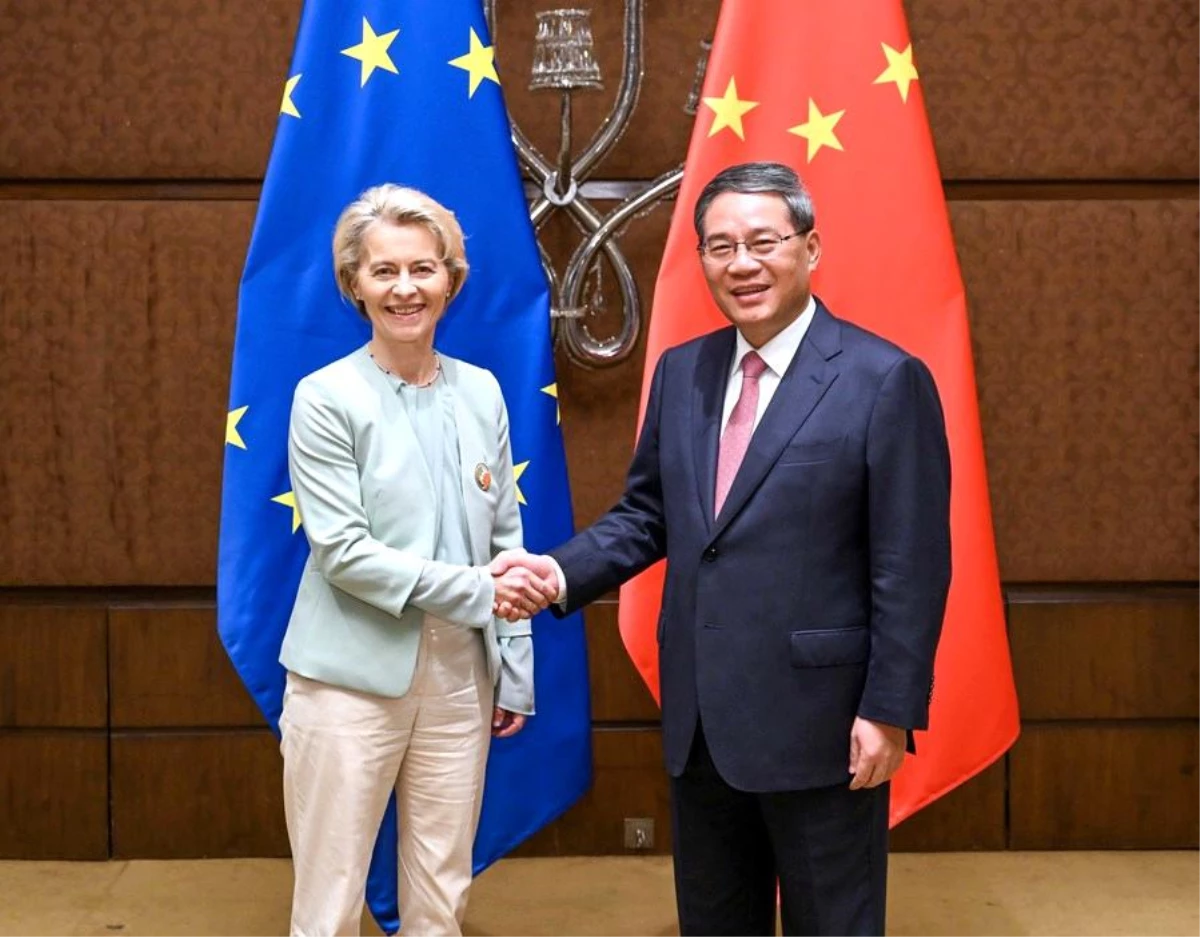 Çin Başbakanı Li Qiang, G20 Zirvesi\'nde Avrupa Komisyonu Başkanı Ursula von der Leyen ile bir araya geldi