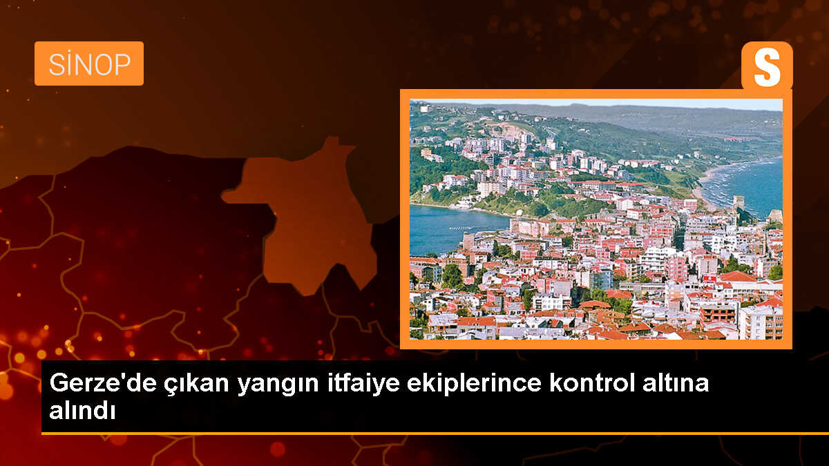 Gerze\'de çıkan yangın itfaiye ekiplerince kontrol altına alındı