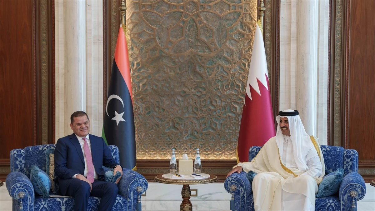 Libya Başbakanı Dibeybe, Katar Emiri ile Görüştü