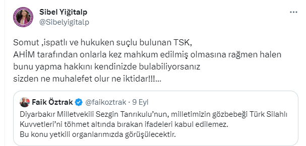 Kılıçdaroğlu'nun Sezgin Tanrıkulu'nun TSK'ya yönelik iftiralarına tepkisi CHP ile HDP'nin arasını açtı