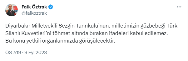 Kılıçdaroğlu'nun Tanrıkulu'nun TSK'ya yönelik iftiralarına tepkisi CHP ile HDP'nin arasını açtı