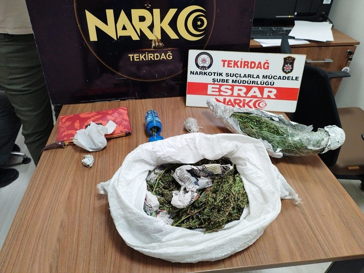 Tekirdağ\'da Evde Uyuşturucu Bulunduran Şüpheli Tutuklandı