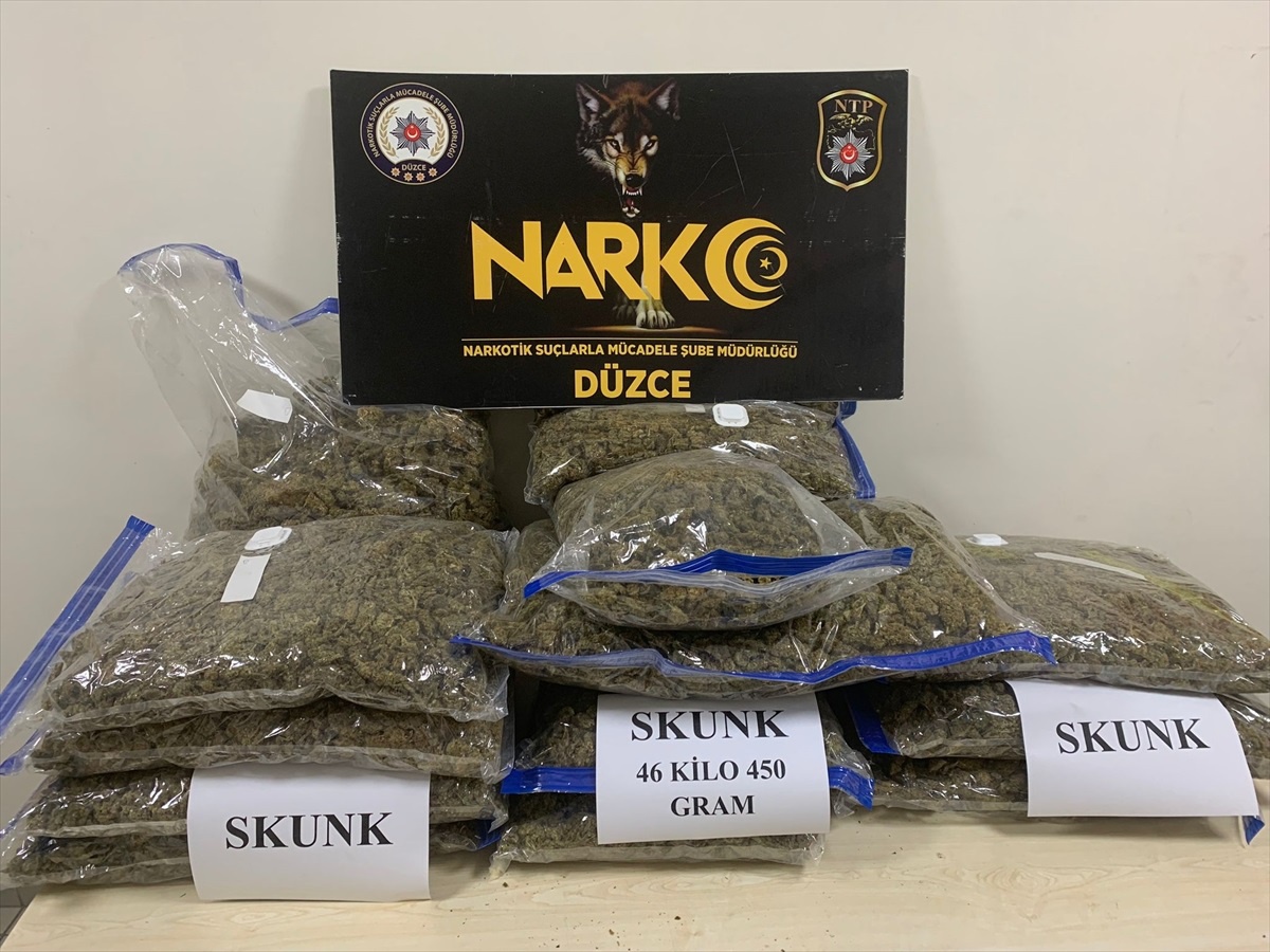 Anadolu Otoyolu\'nda 46 Kilo Sentetik Uyuşturucu Ele Geçirildi