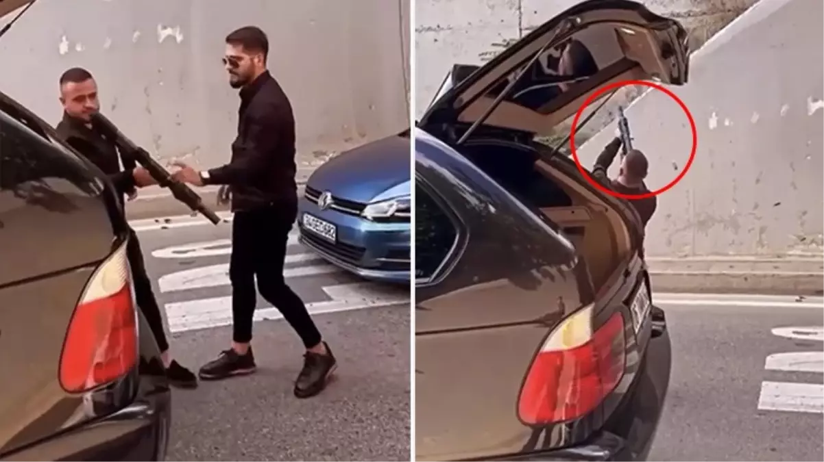 Beykoz\'da düğün konvoyunda otomatik tüfekle ateş eden kişi gözaltına alındı