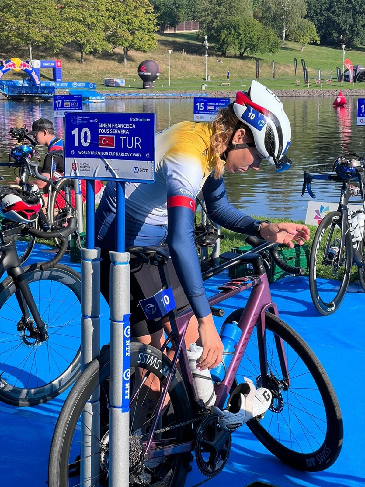 Milli triatlet Sinem Xisca Tous Servera, Çekya\'da düzenlenen Triatlon Dünya Kupası\'nda mücadele etti