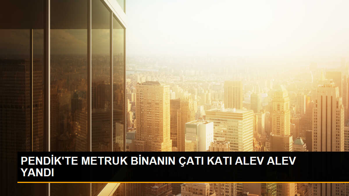 Pendik\'te Metruk Binada Yangın Çıktı
