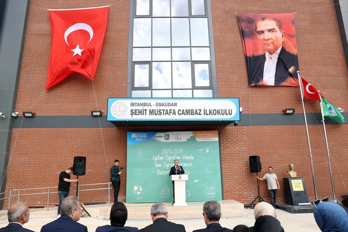 Üsküdar\'da Şehit Mustafa Cambaz İlkokulu törenle açıldı