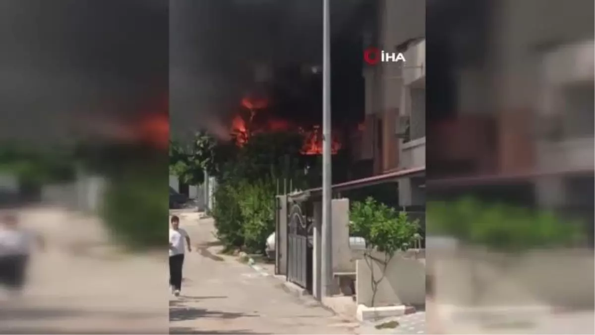 Yangın çıkan daire alev topuna döndü, mahalleli büyük panik yaşadı