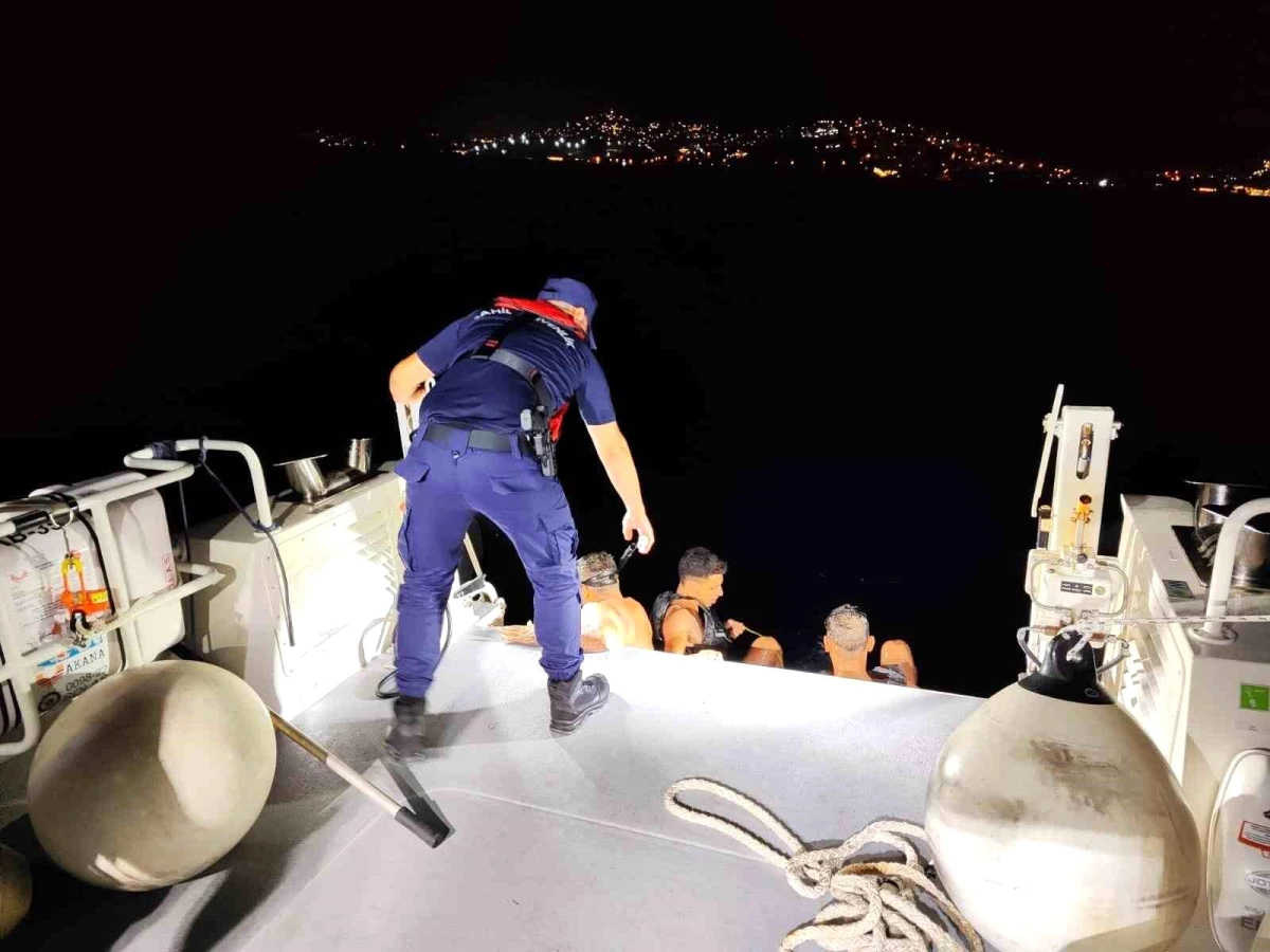 Bodrum\'da Yakalanan Düzensiz Göçmenler İstanköy Adası\'na Geçmeye Çalıştı