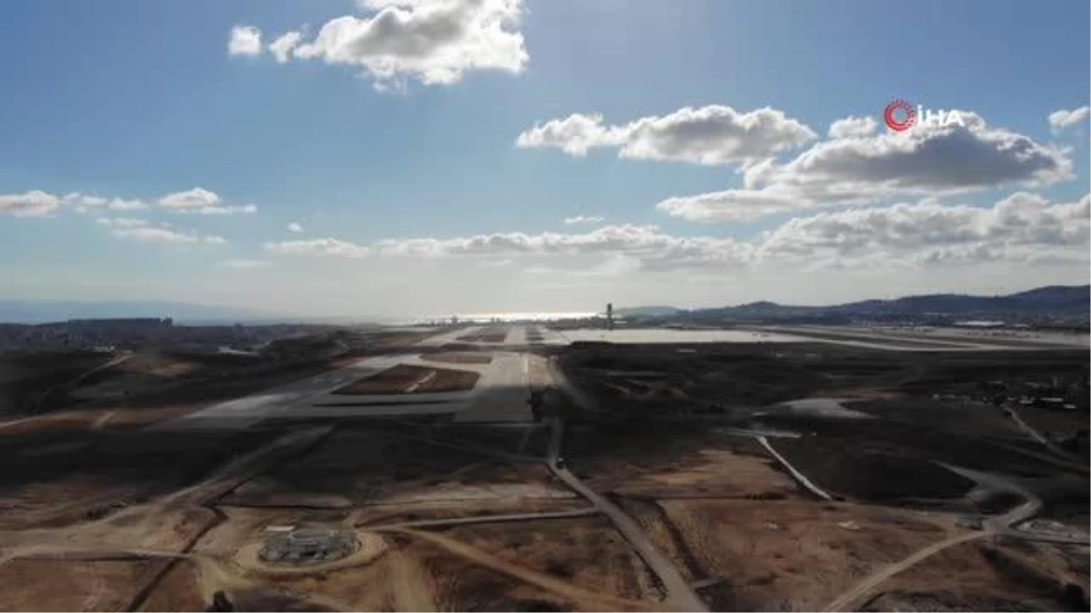Sabiha Gökçen Havalimanı\'nın 2. pisti için son hazırlıklar tamamlandı - Pist dron ile havadan görüntülendi