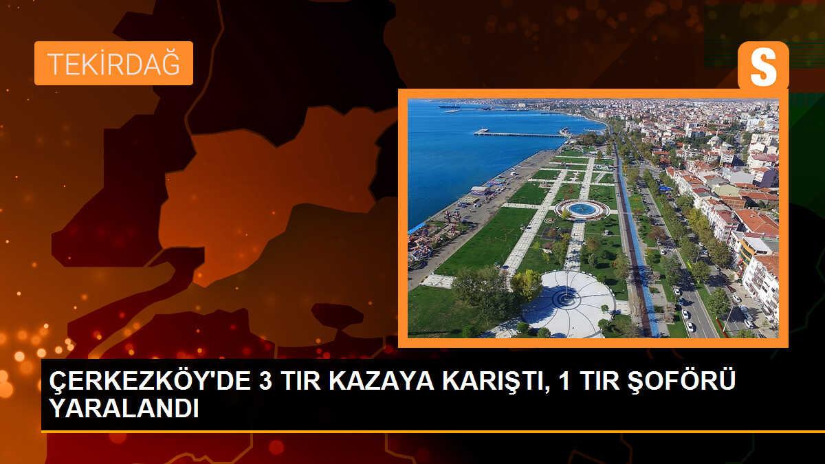Silivri TEM Otoyolu\'nda Zincirleme Kaza: Bir TIR Şoförü Yaralandı