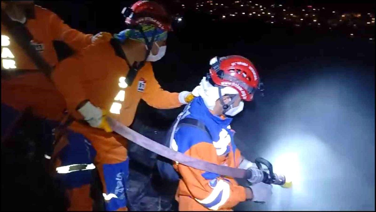 Erdek\'te çıkan orman yangını itfaiye ekipleri tarafından söndürüldü