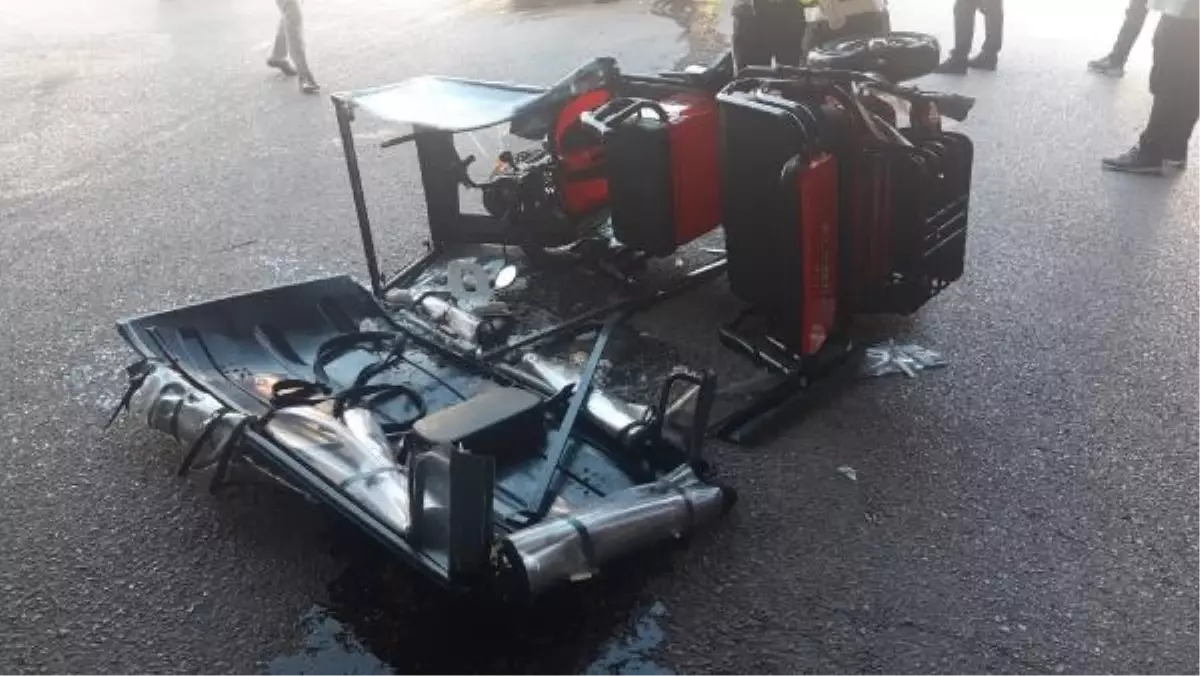 Körfez'de triportörle otomobil çarpıştı: 2 kişi ağır yaralandı