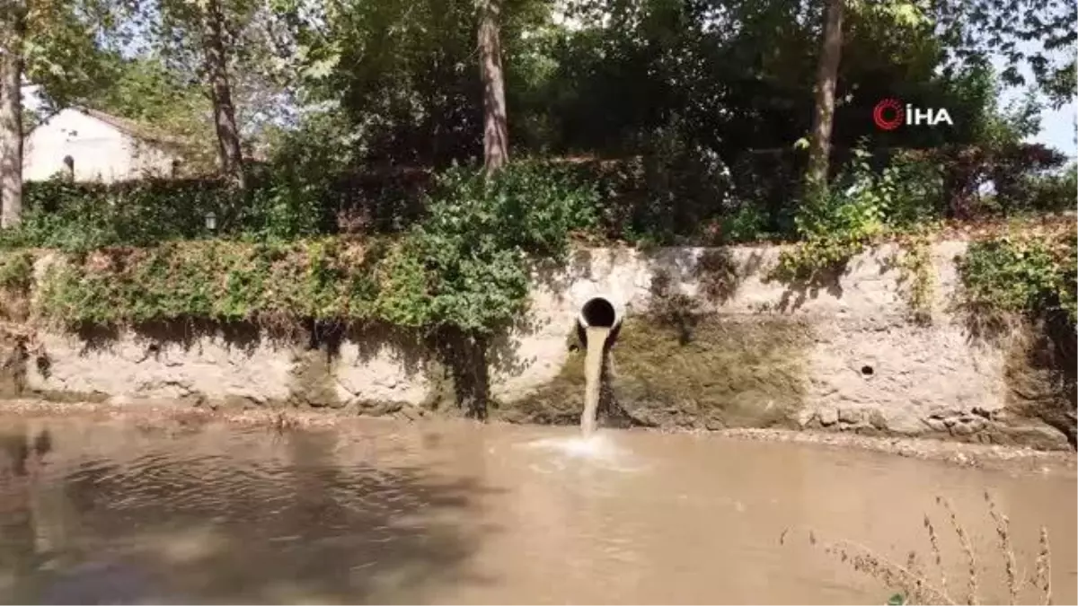 Çaya akan atık su kokusu çevreye rahatsızlık veriyor