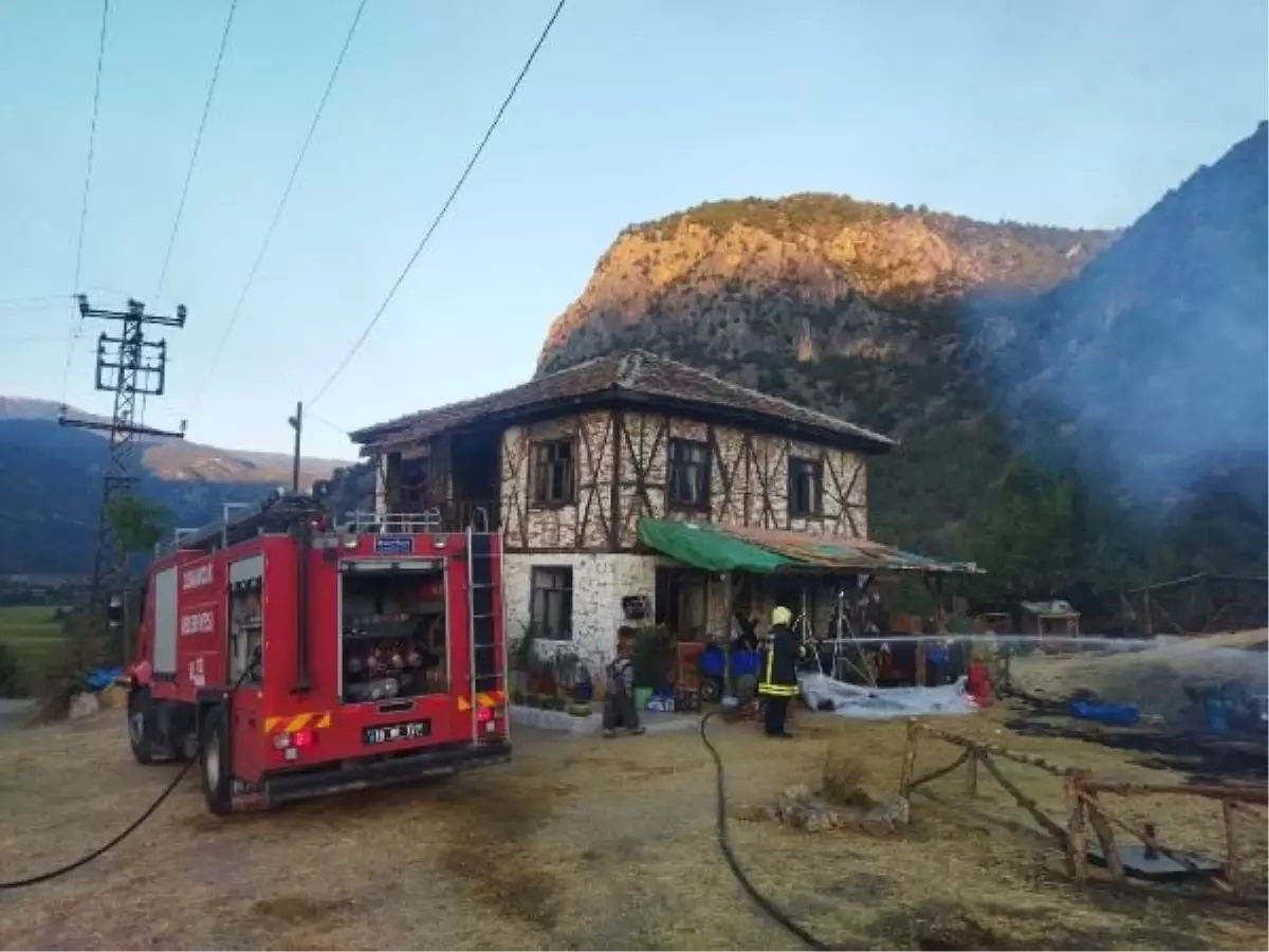 Çorum\'da çekimleri devam eden film setinde yangın çıktı