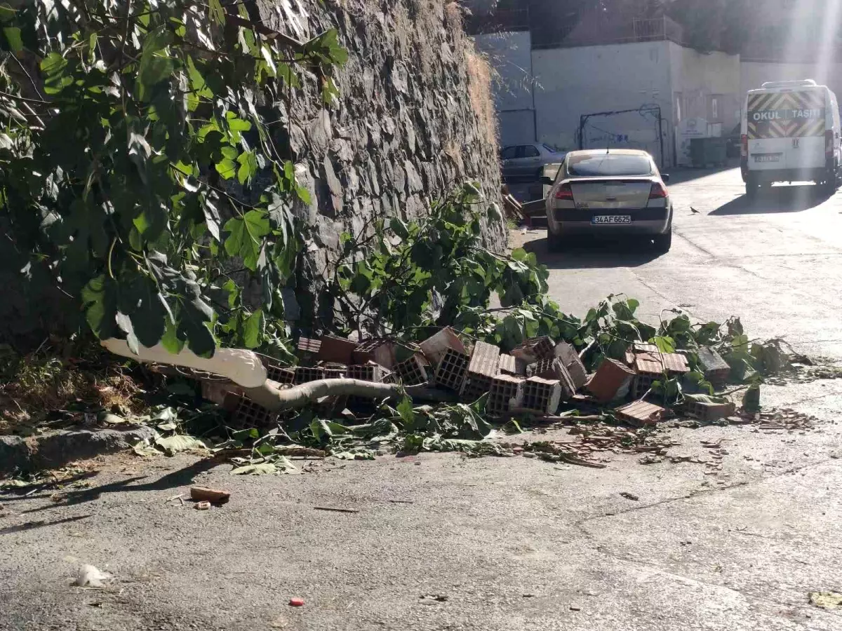 Kağıthane\'de İncir Toplamak İçin Duvara Tırmanan 13 Yaşındaki Kız Yaralandı