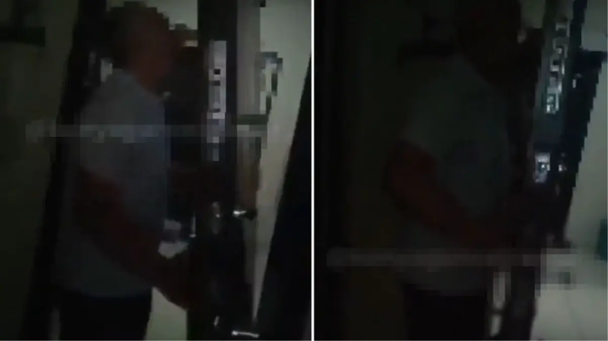 Sabahın karanlığında kiracısının dairesini basan ev sahibi, kapıyı söküp götürdü