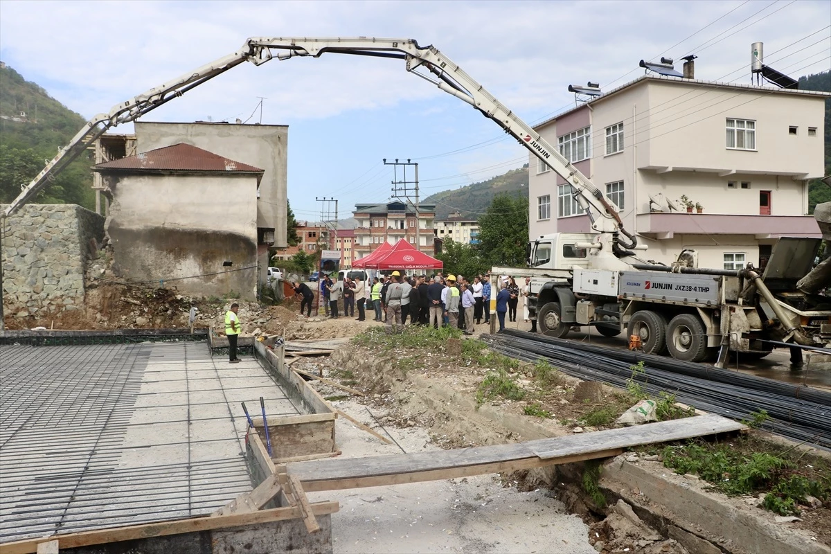 Trabzon Maçka\'da Aile Sağlığı Merkezi ve 112 Acil Sağlık Hizmetleri binasının temeli atıldı