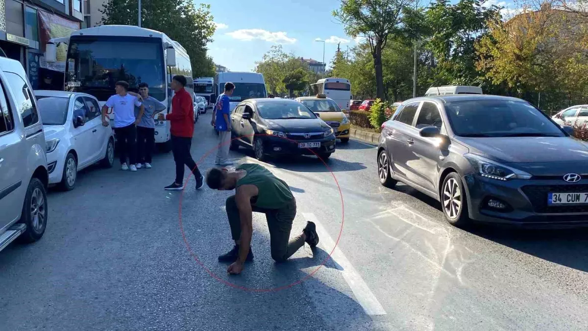 Aşırı Alkollü Şahıs Yol Ortasında Tehlike Saçtı