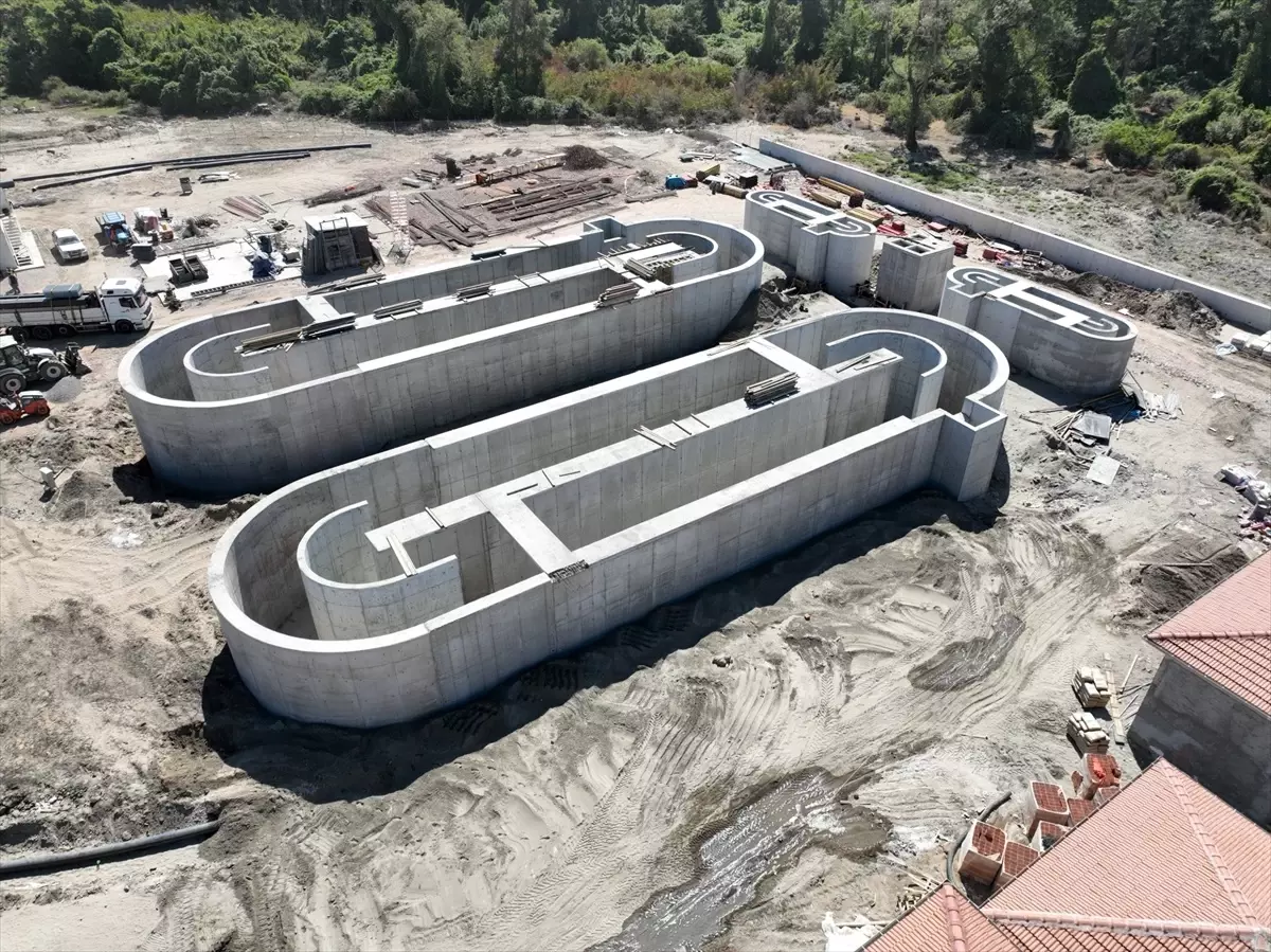 Bursa Büyükşehir Belediyesi, Karacabey Yeniköy Atıksu Arıtma Tesisi İnşaatına Devam Ediyor