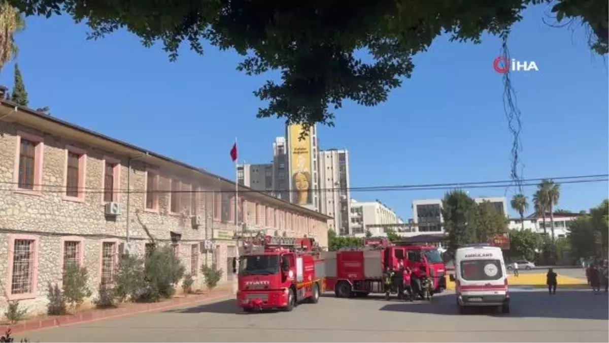 Mersin'de okulda çıkan yangın korkuttu