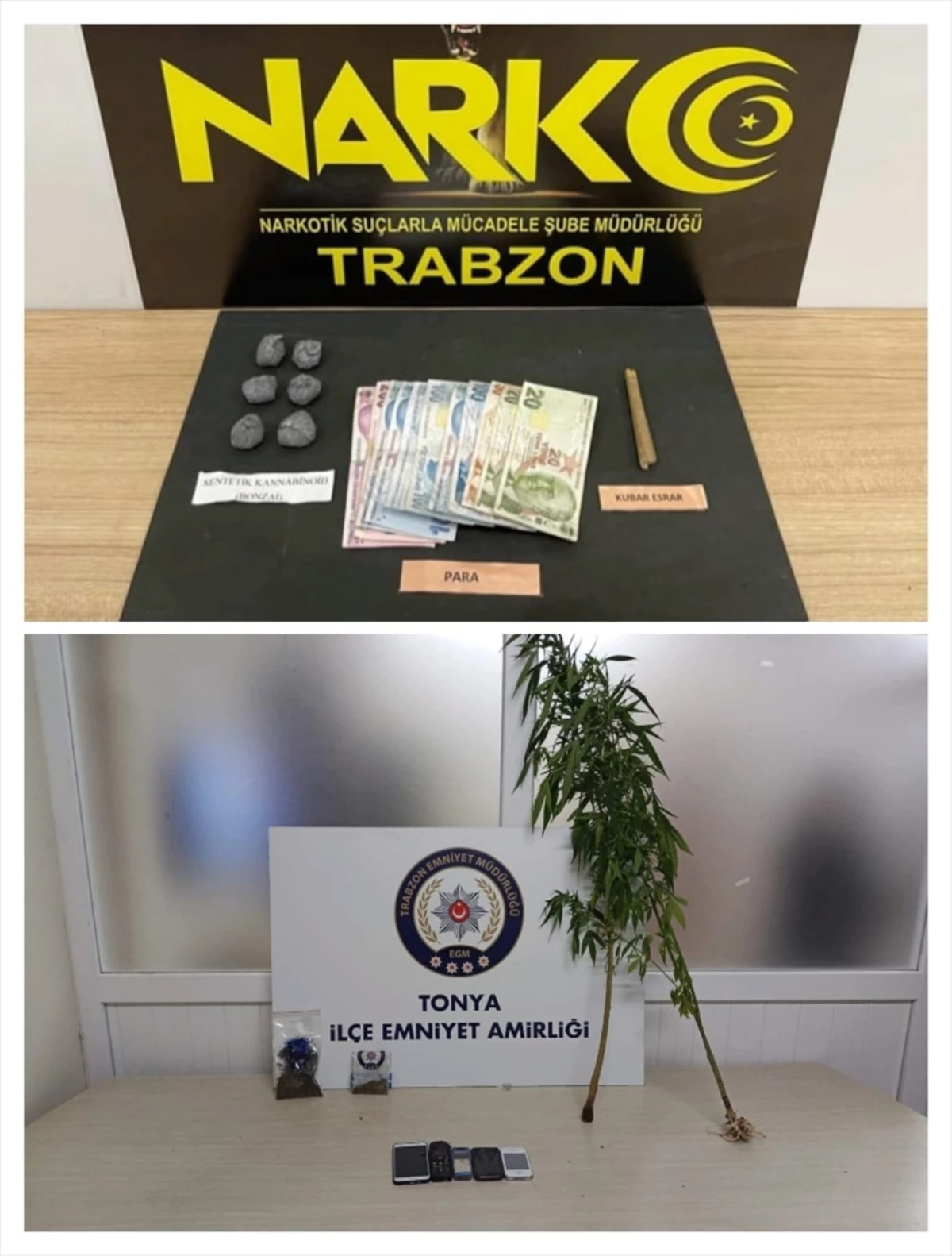 Trabzon\'da uyuşturucuyla mücadele operasyonunda 2 şüpheli yakalandı