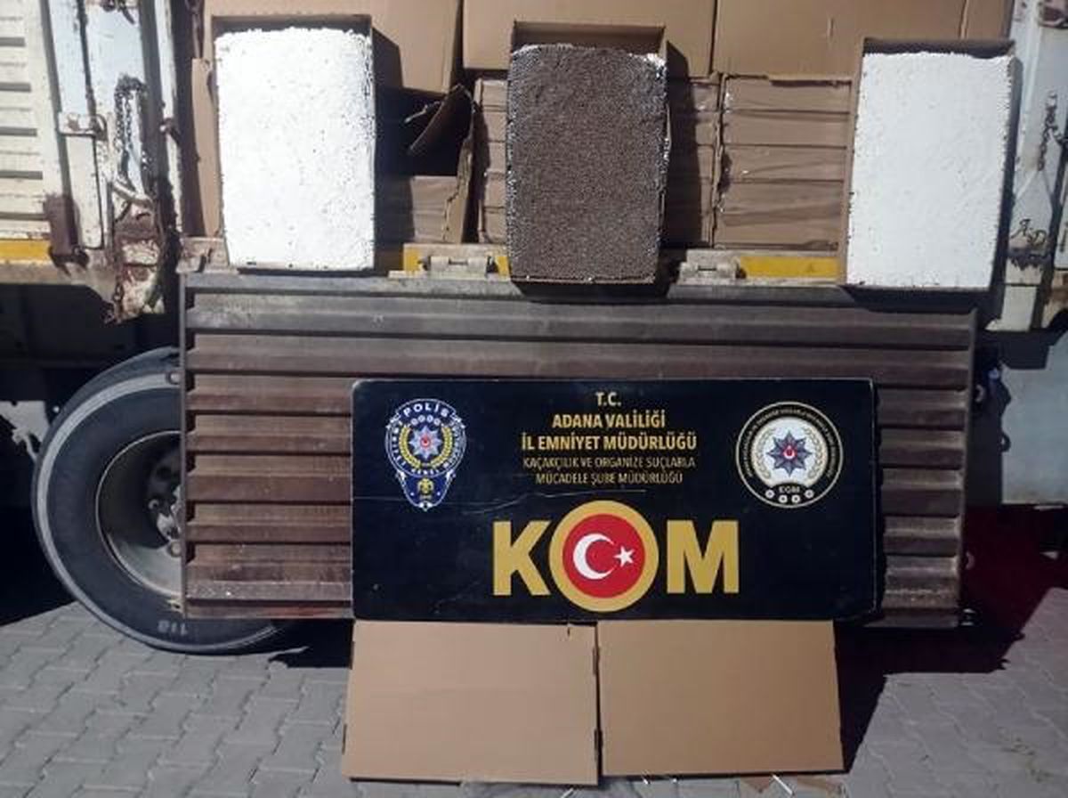 Adana\'da Polis Operasyonunda 21 Milyon Makaron ve 9 Milyon Sigara Ele Geçirildi