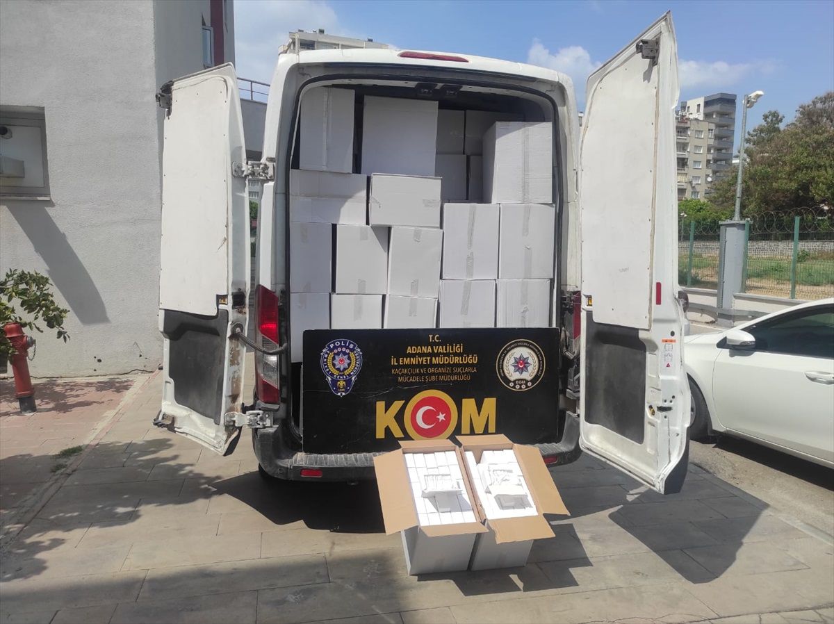Adana\'da 31 Milyon Makaron ve 890 Kilogram Tütün Ele Geçirildi
