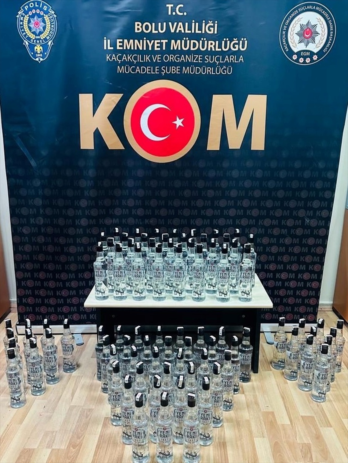 Bolu\'da sahte bandrollü içki operasyonu