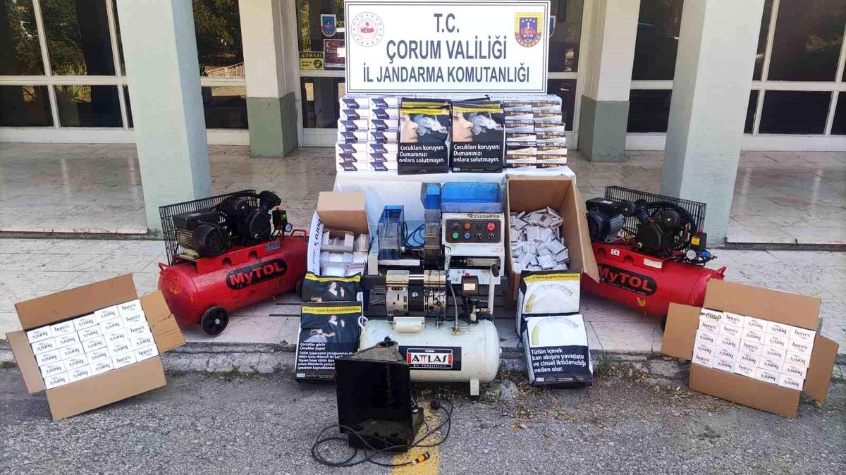Çorum\'da Kaçak Sigara ve Uyuşturucu Operasyonu
