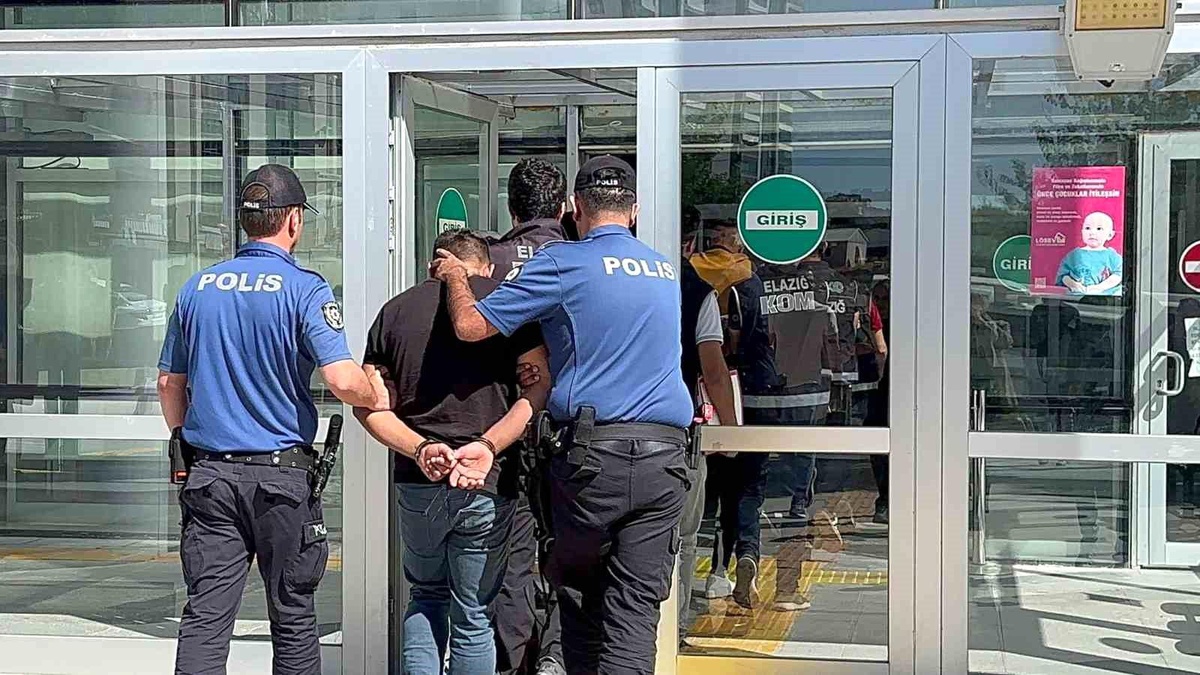 Elazığ\'da yapılan operasyon sonucu 9 şüpheli adliyeye sevk edildi