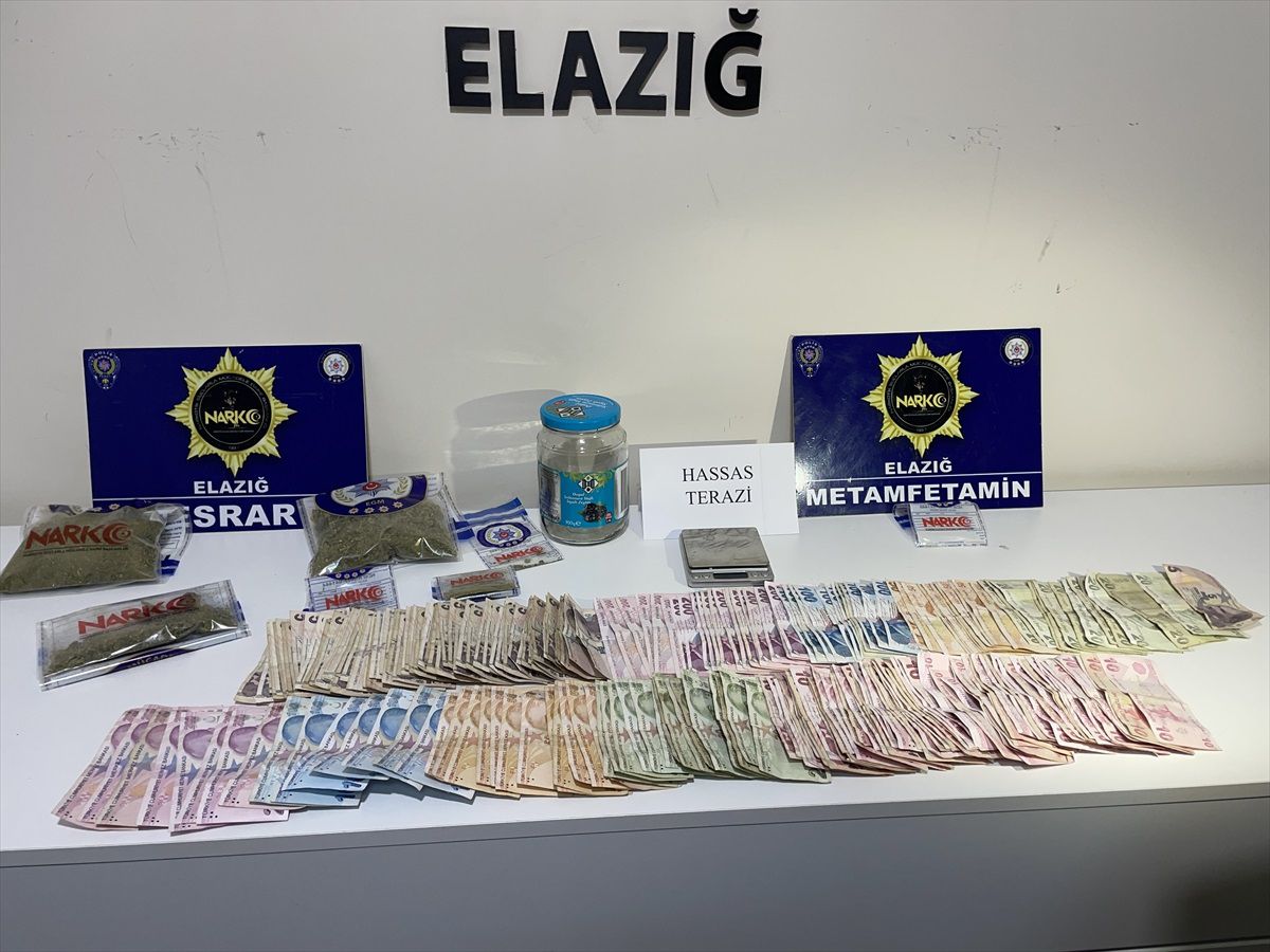 Elazığ\'da Uyuşturucu Operasyonu: 3 Şüpheli Gözaltına Alındı