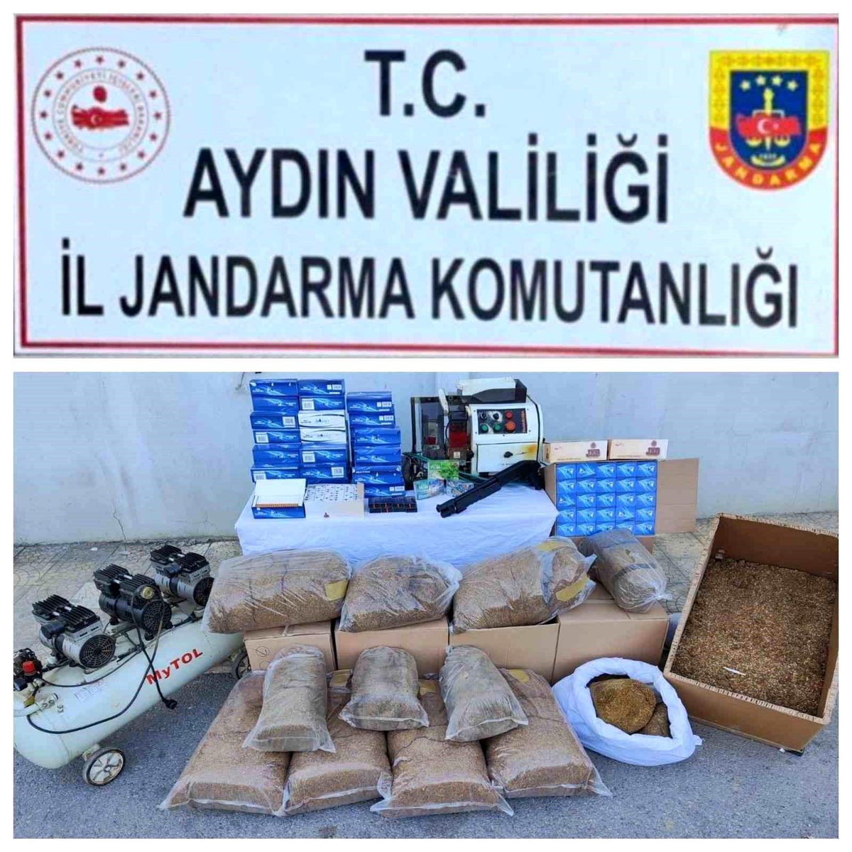 Aydın\'da Kaçak Sigara İmalathanesine Baskın: 2 Bin 200 Makaron Ele Geçirildi