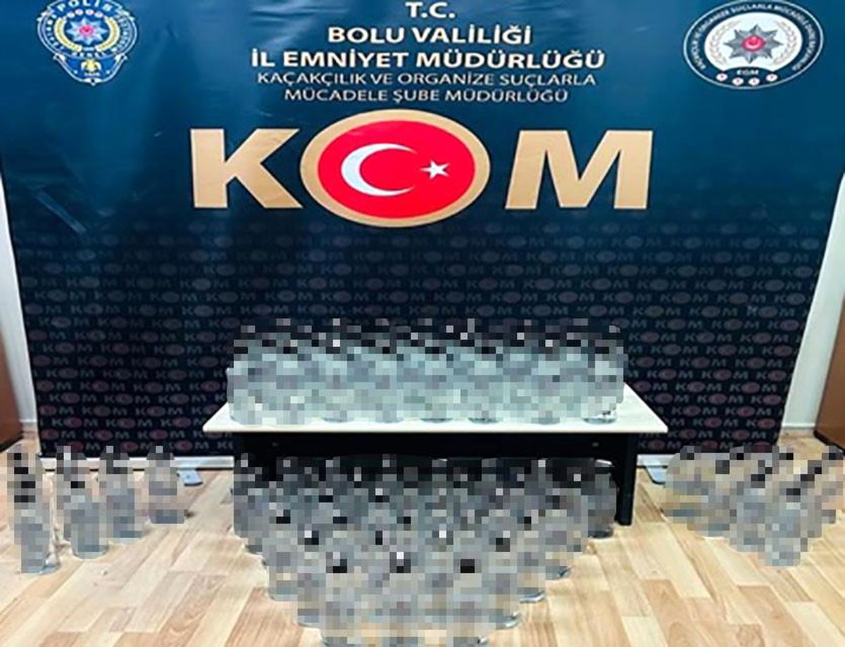 Bolu\'da Sahte Bandrollü İçki Operasyonu