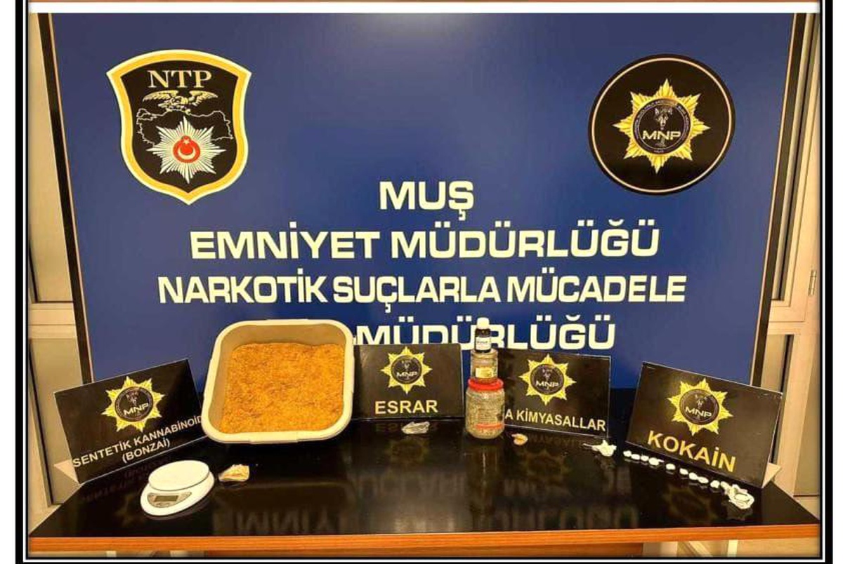 Muş\'ta Uyuşturucu Operasyonunda 6 Şüpheli Tutuklandı