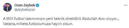 Ünlü yorumcu, 'Hayırlı olsun' diyerek A Milli Takım'ın yeni hocasının adını verdi! İsmi duyanlar çılgına döndü