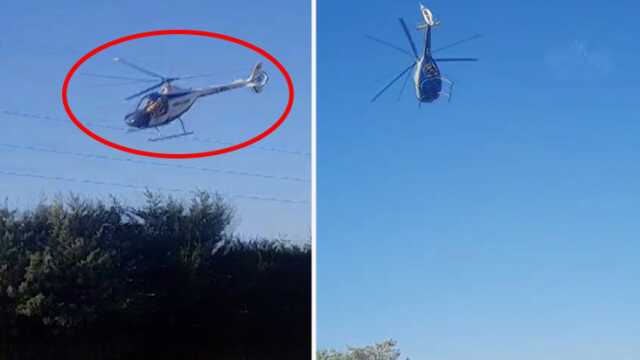Afyonkarahisar'da helikopterin düşme anı kamerada Afyonkarahisar'da helikopterin düşme anı kamerada
