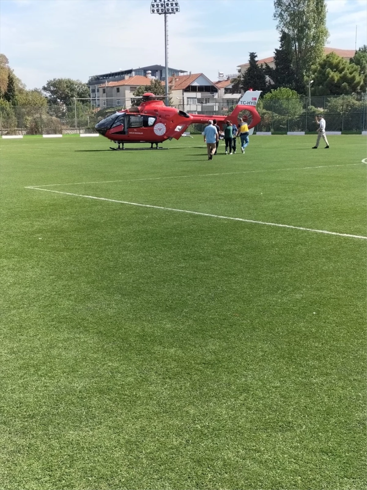 Samsun\'da Kalp Krizi Geçiren Hasta Ambulans Helikopterle Sevk Edildi