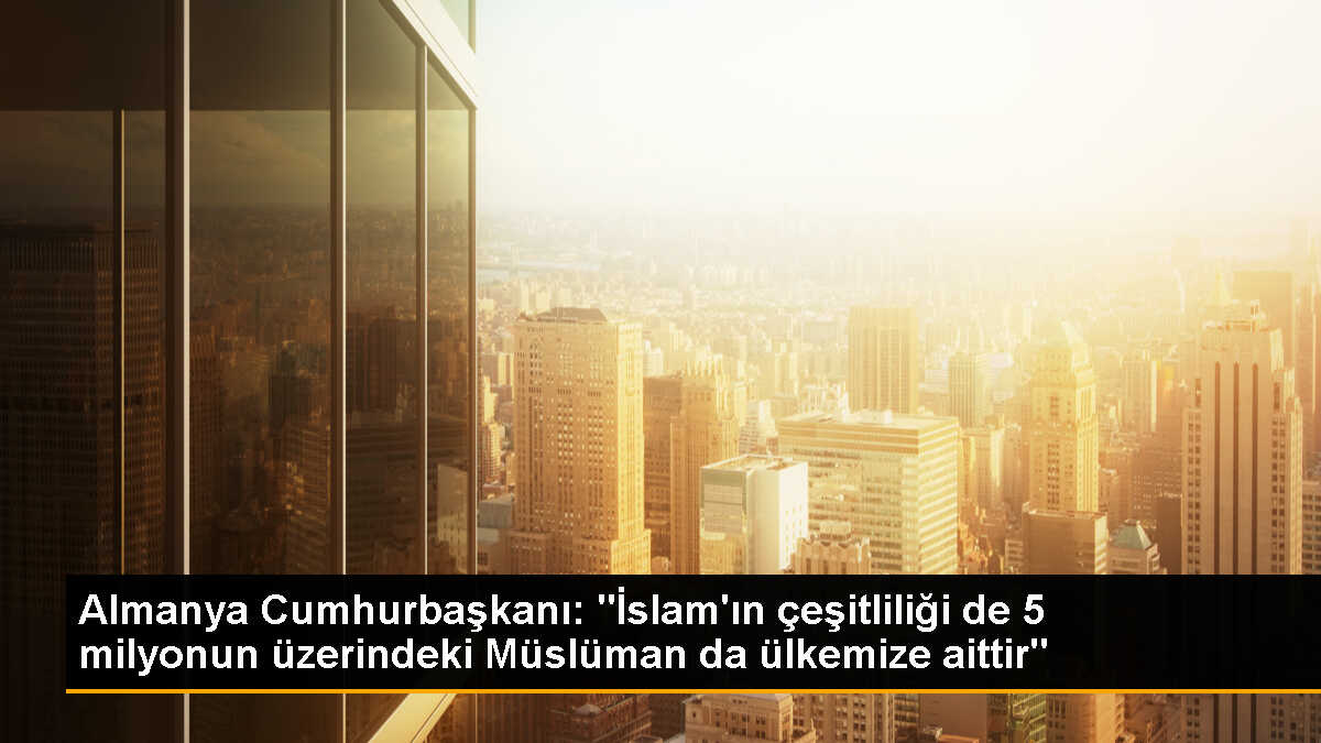Almanya Cumhurbaşkanı Steinmeier: İslam\'ın çeşitliliği de ülkemize aittir