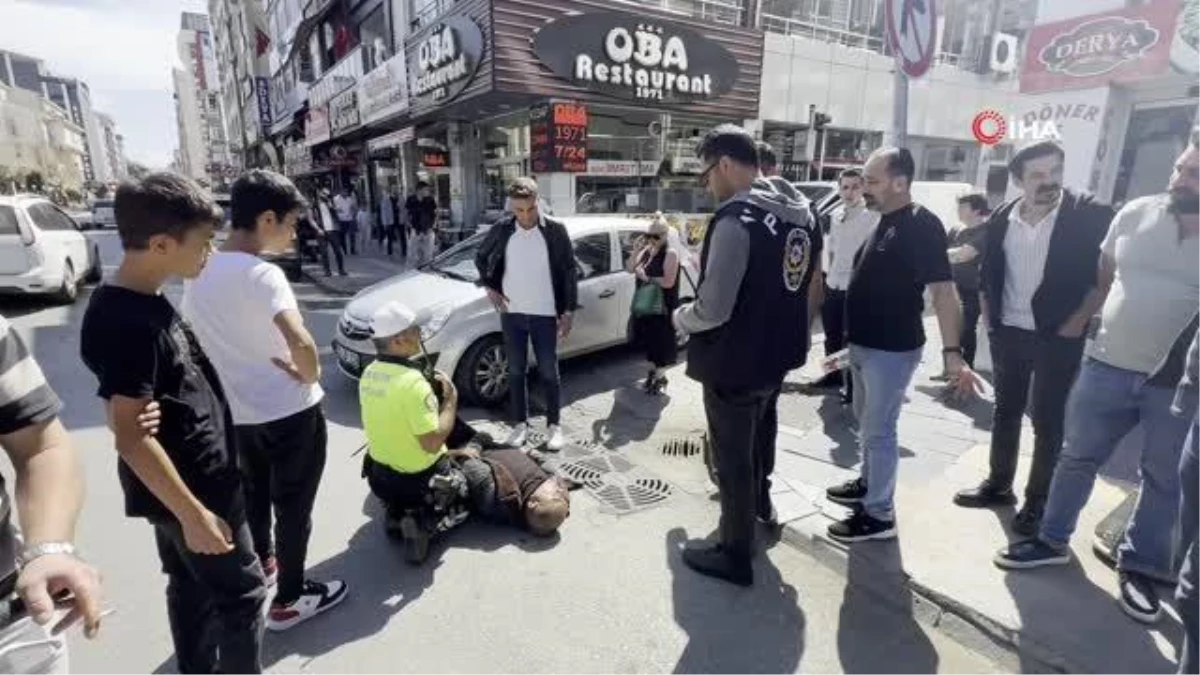 Samsun\'da Alkollü Şahıs Kendini Yere Bıraktı