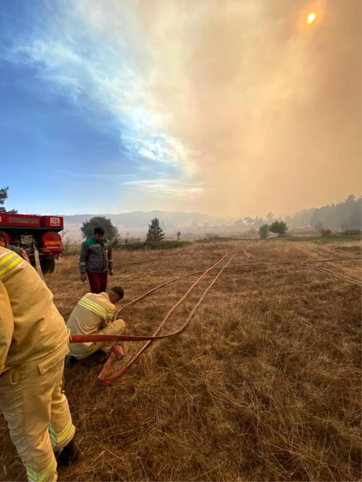 Bolu ve Ankara arasında orman yangını: Ekipler müdahale için sevk edildi