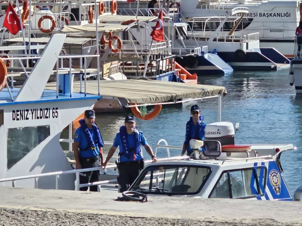 Van Gölü\'nde 7 tekne denetlendi