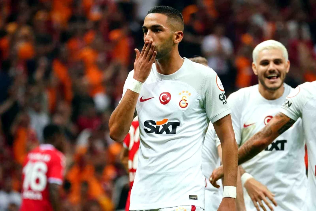 Galatasaray\'ın yeni transferi Hakim Ziyech, Samsunspor maçında asist yaptı