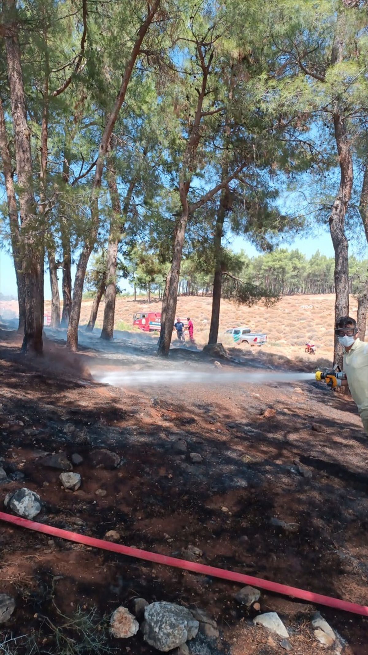 Hatay\'da çıkan örtü yangını söndürüldü