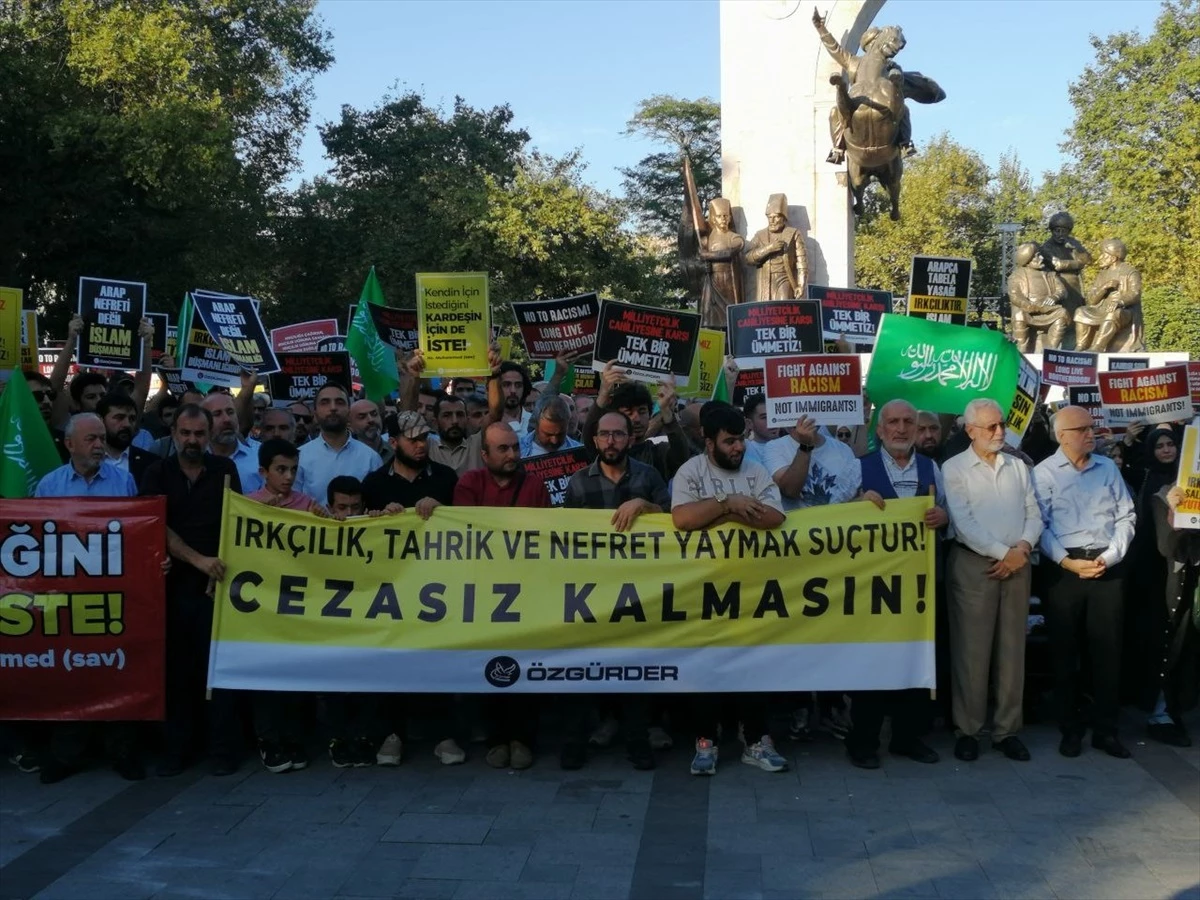 İstanbul\'da "Irkçılığa karşı kardeşliği yükseltelim" eylemi düzenlendi