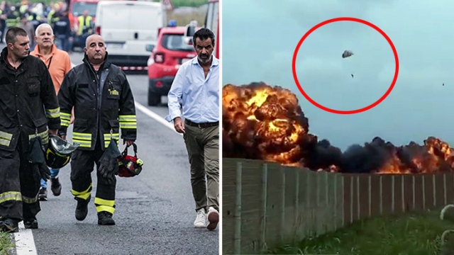 İtalya Hava Kuvvetleri Akrobasi Timi Uçağı Düştü, 1 Çocuk Hayatını Kaybetti