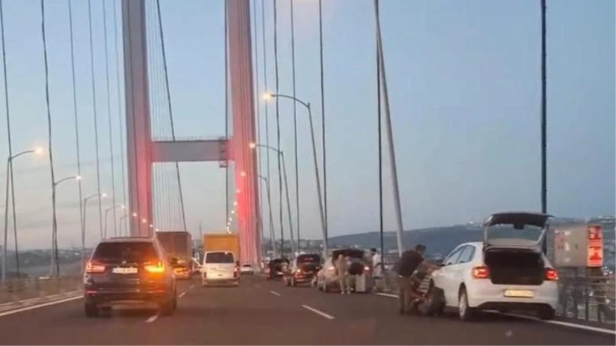 Osmangazi Köprüsü\'nde 10 otomobilin lastiği aynı anda nasıl patladı! İlginç olayın sırrı çözüldü