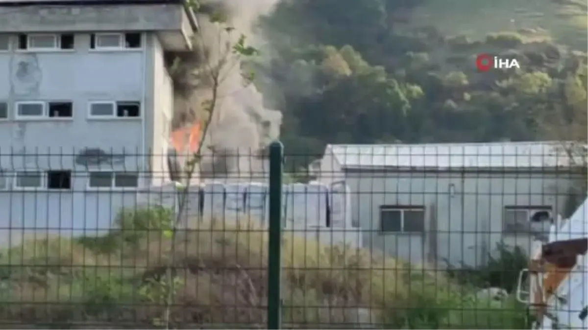 Samsun\'da bir fabrikada yangın çıktı